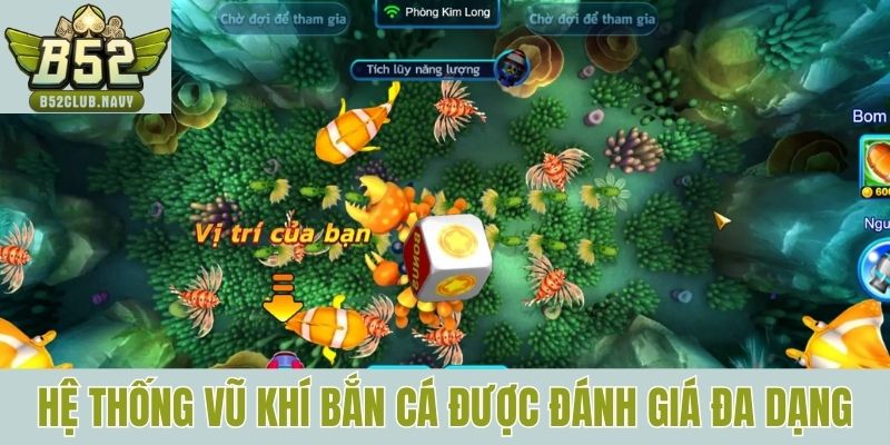 Hệ thống vũ khí bắn cá được đánh giá đa dạng